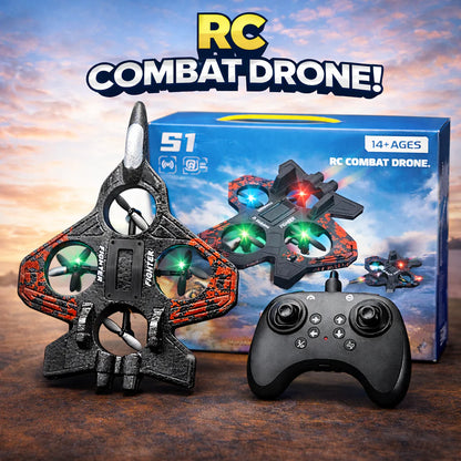 RC Combat Aircraft Drone – Remote Control Flying Jet Toy for Kids (S1)