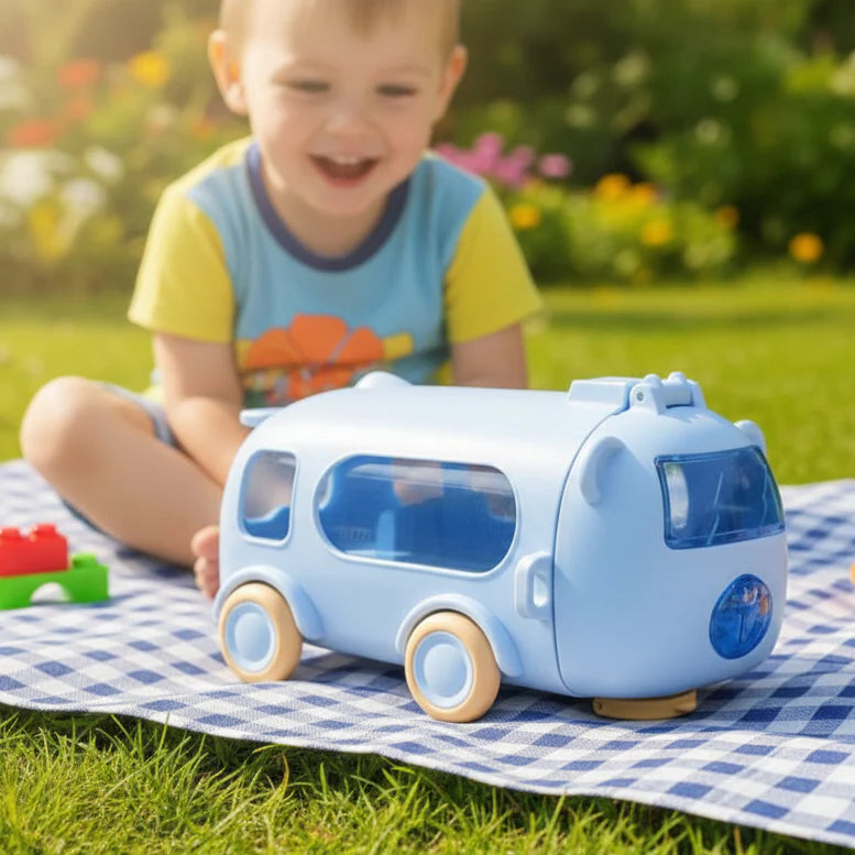 Kids Bus Shape Water Bottle | 500ML (029-29)