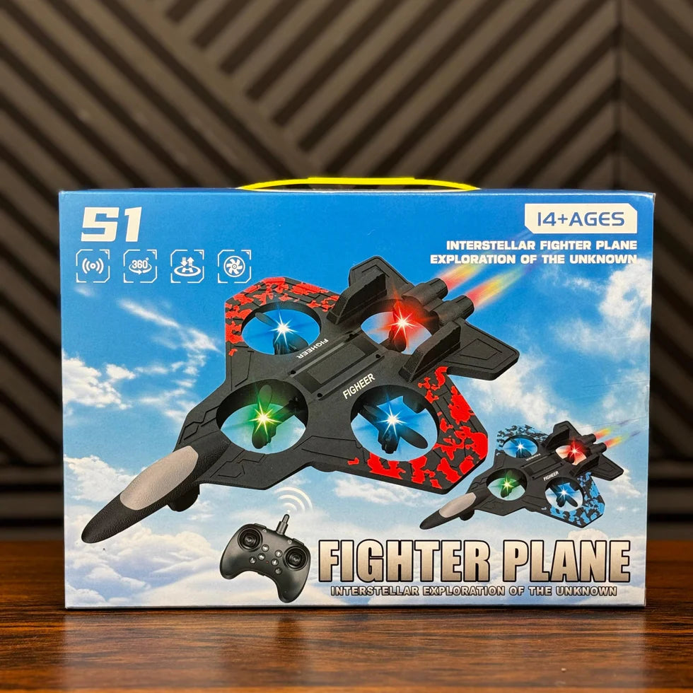 RC Combat Aircraft Drone – Remote Control Flying Jet Toy for Kids (S1)