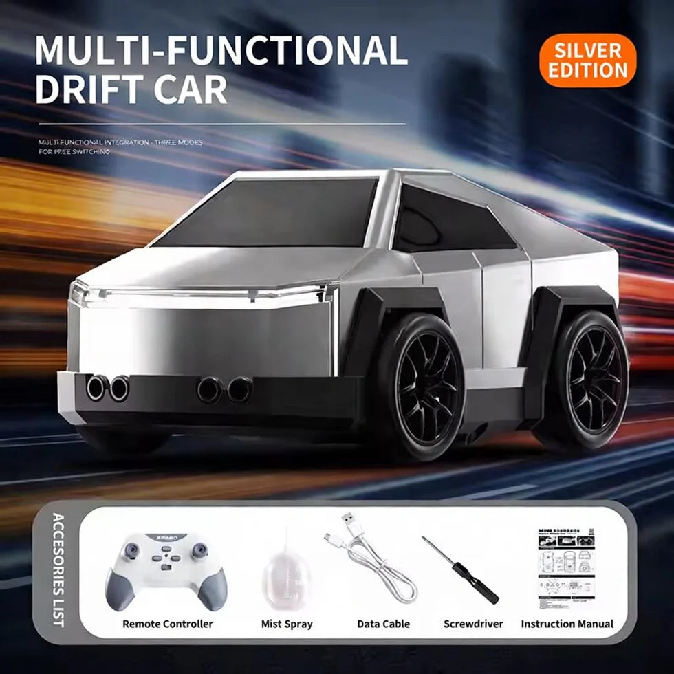 Mini RC Cyber Truck – Smart Racing Induction Car with Lights & Sound (358-9)